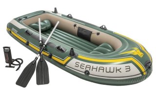 Ponton seahawk 3-osobowy pompka + 2 wiosła INTEX 68380