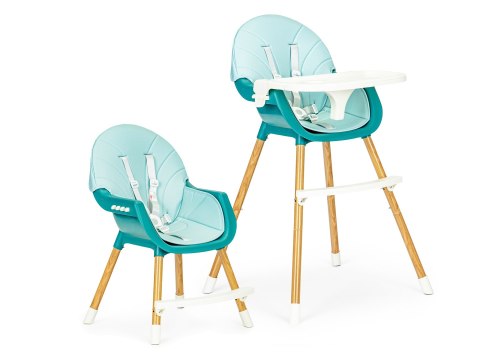 Krzesełko fotelik do karmienia 2w1 niebieskie ECOTOYS Krzesełko fotelik do karmienia 2w1 niebieskie ECOTOYS