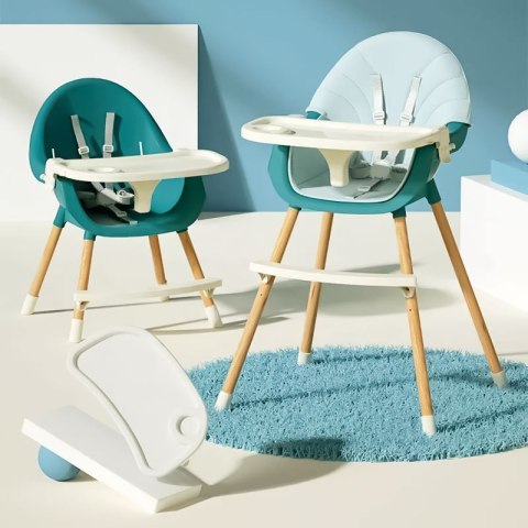 Krzesełko fotelik do karmienia 2w1 niebieskie ECOTOYS Krzesełko fotelik do karmienia 2w1 niebieskie ECOTOYS