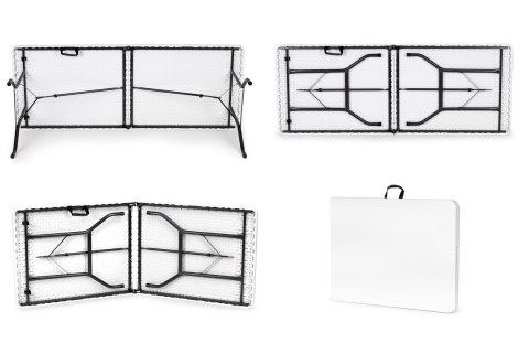 Stół cateringowy 180 cm składany w walizkę biały ModernHome Stół cateringowy 180 cm składany w walizkę biały ModernHome