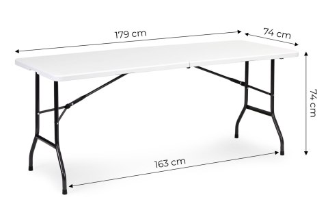 Stół cateringowy 180 cm składany w walizkę biały ModernHome Stół cateringowy 180 cm składany w walizkę biały ModernHome