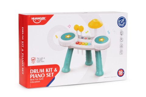 Perkusja pianino dla dzieci organki zabawka 2w1 Perkusja pianino dla dzieci organki zabawka 2w1