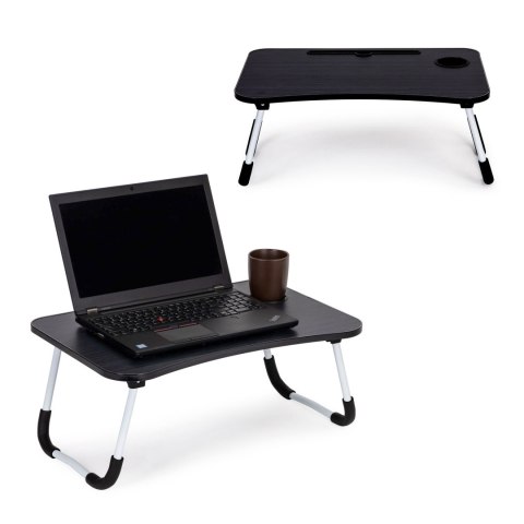 Podstawka pod laptopa stolik do łóżka 60x40 cm czarna ModernHome Podstawka pod laptopa stolik do łóżka 60x40 cm czarna ModernHome