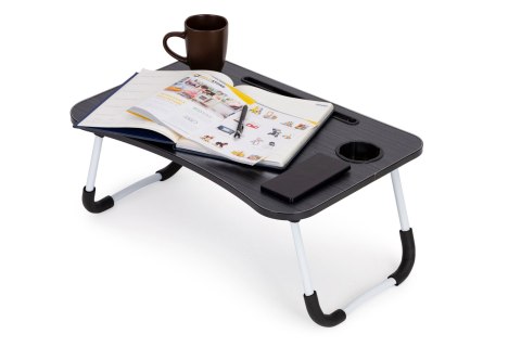 Podstawka pod laptopa stolik do łóżka 60x40 cm czarna ModernHome Podstawka pod laptopa stolik do łóżka 60x40 cm czarna ModernHome