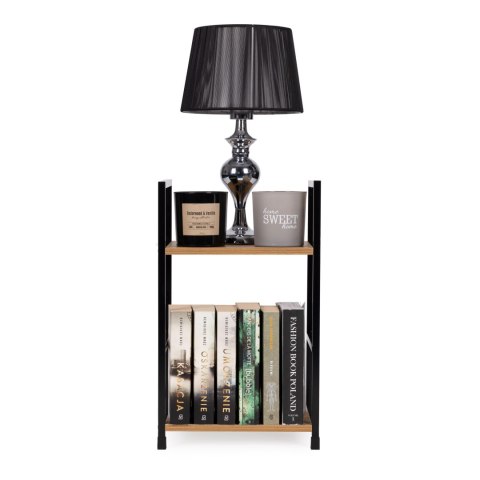 Regał drewniany nowoczesny szafka nocna 2 półki LOFT ModernHome Regał drewniany nowoczesny szafka nocna 2 półki LOFT ModernHome