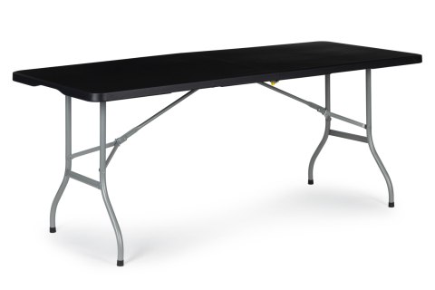 Stół składany cateringowy ogrodowy bankietowy 180 cm czarny MultiGarden