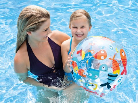 Dmuchana piłka plażowa 51cm różne wzory - 59040 INTEX Dmuchana piłka plażowa 51cm różne wzory - 59040 INTEX