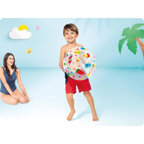 Dmuchana piłka plażowa 51cm różne wzory - 59040 INTEX Dmuchana piłka plażowa 51cm różne wzory - 59040 INTEX