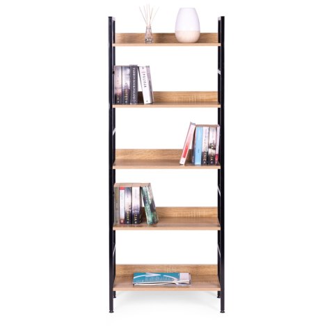 Reał loftowy wysoki 5 półek metal MDF ModernHome Reał loftowy wysoki 5 półek metal MDF ModernHome