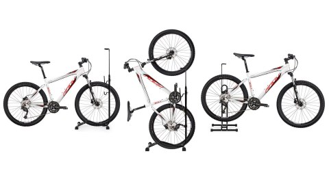 Stojak rowerowy 3w1 uchwyt na rower serwisowy czarny ModernHome Stojak rowerowy 3w1 uchwyt na rower serwisowy czarny ModernHome