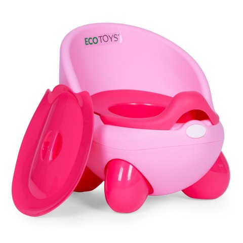 Nocnik toaleta sedes dla dzieci wyjmowany wkład antypoślizgowe nóżki różowy ECOTOYS Nocnik toaleta sedes dla dzieci wyjmowany wkład antypoślizgowe nóżki różowy ECOTOYS
