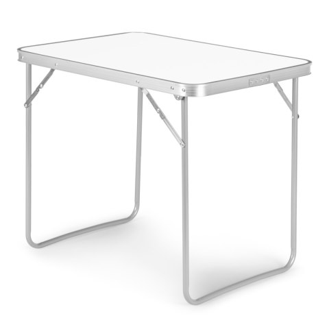 Stolik turystyczny stół piknikowy składany blat 80x60 cm biały MultiGarden Stolik turystyczny stół piknikowy składany blat 80x60 cm biały MultiGarden