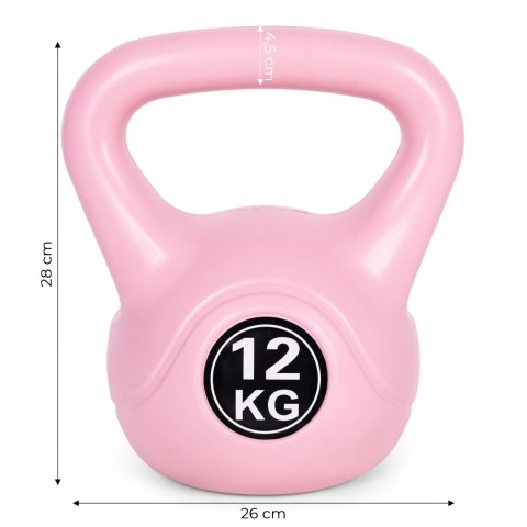 Kettlebell kettle 12 kg do ćwiczeń hantla kula odważnik obciążenie ciężar fitness różowy ModernHome Kettlebell kettle 12 kg do ćwiczeń hantla kula odważnik obciążenie ciężar fitness różowy ModernHome