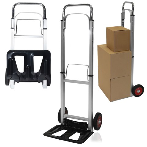 Wózek magazynowy transportowy aluminiowy składany ręczny młynarka 90 kg Wózek magazynowy transportowy aluminiowy składany ręczny młynarka 90 kg