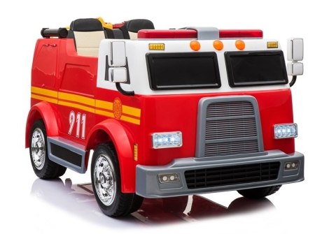Wóz Strażacki na Akumulator Czerwony Dla Dzieci Pilot LL911 Wóz Strażacki na Akumulator Czerwony Dla Dzieci Pilot LL911