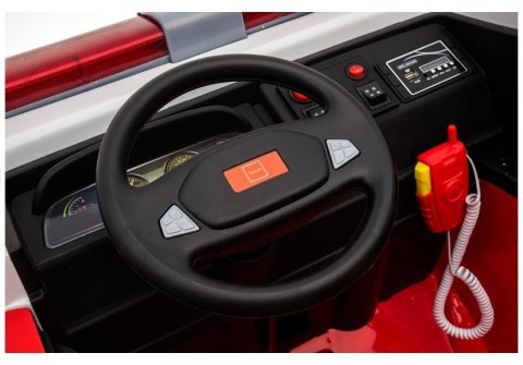 Wóz Strażacki na Akumulator Czerwony Dla Dzieci Pilot LL911 Wóz Strażacki na Akumulator Czerwony Dla Dzieci Pilot LL911