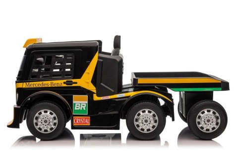 Auto Na Akumulator Mercedes + Naczepa XMX622B Zółty LCD Auto Na Akumulator Mercedes + Naczepa XMX622B Zółty LCD