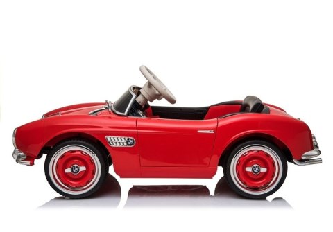Auto na Akumulator BMW Retro Czerwone Lakierowane Auto na Akumulator BMW Retro Czerwone Lakierowane