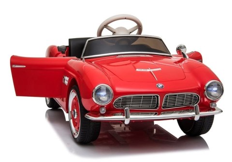 Auto na Akumulator BMW Retro Czerwone Lakierowane Auto na Akumulator BMW Retro Czerwone Lakierowane