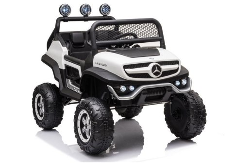 Pojazd na Akumulator Mercedes Unimog S Biały Pojazd na Akumulator Mercedes Unimog S Biały
