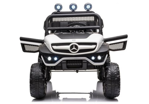 Pojazd na Akumulator Mercedes Unimog S Biały Pojazd na Akumulator Mercedes Unimog S Biały