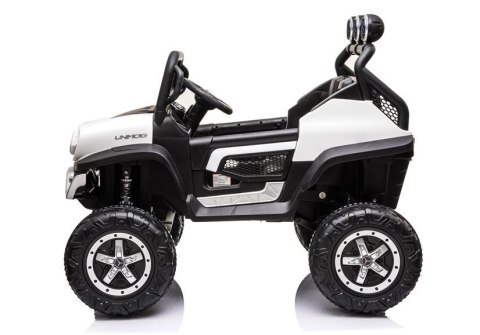 Pojazd na Akumulator Mercedes Unimog S Biały Pojazd na Akumulator Mercedes Unimog S Biały