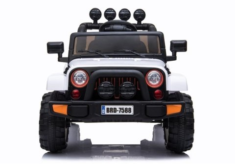 Auto na Akumulator Jeep BRD-7588 Biały 4x4 Auto na Akumulator Jeep BRD-7588 Biały 4x4