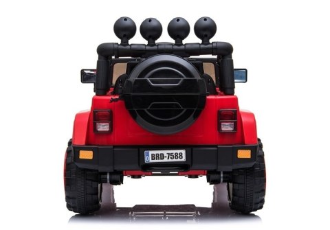 Auto na Akumulator Jeep BRD-7588 Czerwony 4x4 Auto na Akumulator Jeep BRD-7588 Czerwony 4x4