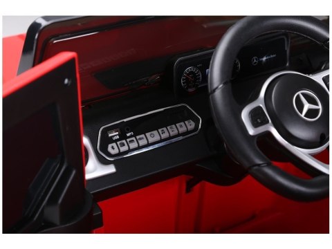 Samochód na akumulator Mercedes G500 czerwony Samochód na akumulator Mercedes G500 czerwony