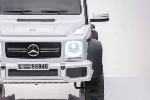 Auto Na Akumulator Mercedes Benz G63 6X6 Biały Auto Na Akumulator Mercedes Benz G63 6X6 Biały