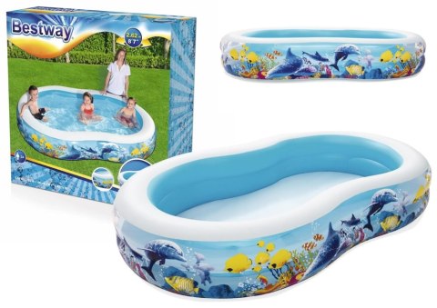 Basen Dmuchany Ocean 262 x 157 x 46 cm Bestway 54118 Basen Dmuchany Ocean 262 x 157 x 46 cm Bestway 54118