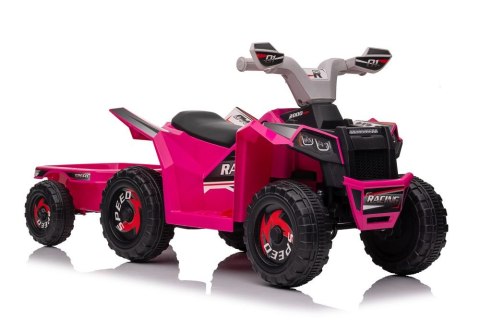 Quad Na Akumulator XMX630T Różowy Z Przyczepą Quad Na Akumulator XMX630T Różowy Z Przyczepą