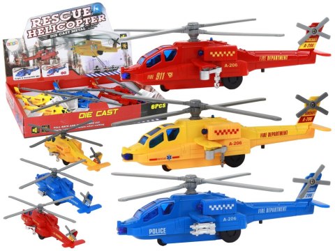 Helikopter Śmigłowiec Aluminiowy Ratunkowy Z Napędem Mix Dźwięk Światła Helikopter Śmigłowiec Aluminiowy Ratunkowy Z Napędem Mix Dźwięk Światła