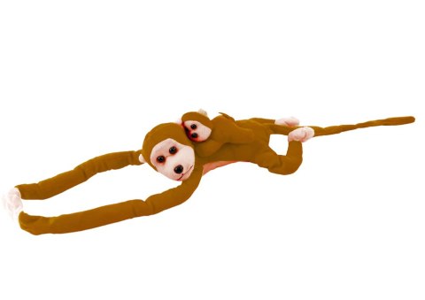 Maskotka Pluszowa Małpka z Dzieckiem Ciemno Brązowa 70 cm Maskotka Pluszowa Małpka z Dzieckiem Ciemno Brązowa 70 cm