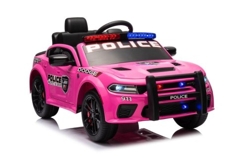 Auto Na Akumulator Dodge Charger Policyjny Różowy Auto Na Akumulator Dodge Charger Policyjny Różowy