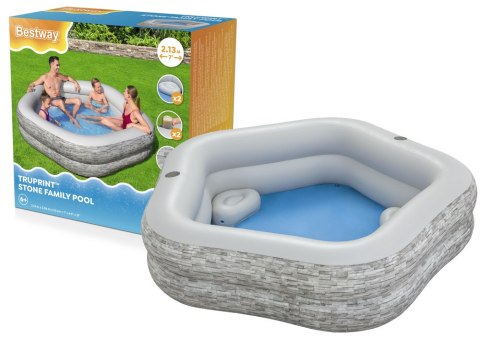 Dmuchany Basen Ogrodowy 213x 206x 53 cm Bestway 54423 Dmuchany Basen Ogrodowy 213x 206x 53 cm Bestway 54423