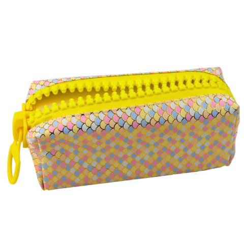 Piórnik Szkolny Organizer Wzór Łusek Syrenich Duży Suwak Kolorowy 21x8cm Piórnik Szkolny Organizer Wzór Łusek Syrenich Duży Suwak Kolorowy 21x8cm