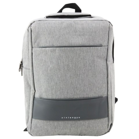 Plecak Miejski Biznesowy USB Przegroda Środkowa Szary 14L 40cm Plecak Miejski Biznesowy USB Przegroda Środkowa Szary 14L 40cm