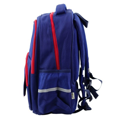Plecak Szkolny Pas Piersiowy Granatowo Czerwony 20L 38cm Plecak Szkolny Pas Piersiowy Granatowo Czerwony 20L 38cm