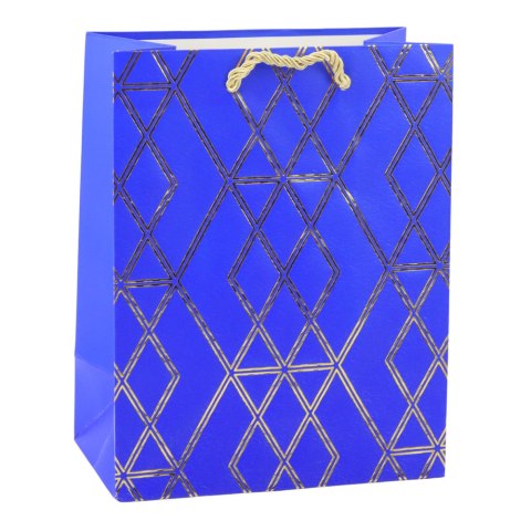 Torba Prezentowa Papierowa Elegancka Złote Wzory 23 x 18 x 10,5 cm Torba Prezentowa Papierowa Elegancka Złote Wzory 23 x 18 x 10,5 cm