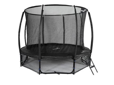 Trampolina Ogrodowa Jumpi 312cm/10FT Maxy Comfort Plus Czarna Z Wewnętrzną Siatką Trampolina Ogrodowa Jumpi 312cm/10FT Maxy Comfort Plus Czarna Z Wewnętrzną Siatką