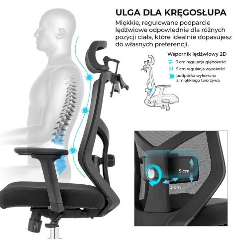 Fotel biurowy ergonomiczny Rosa czerwony ANGEL Fotel biurowy ergonomiczny Rosa czerwony ANGEL