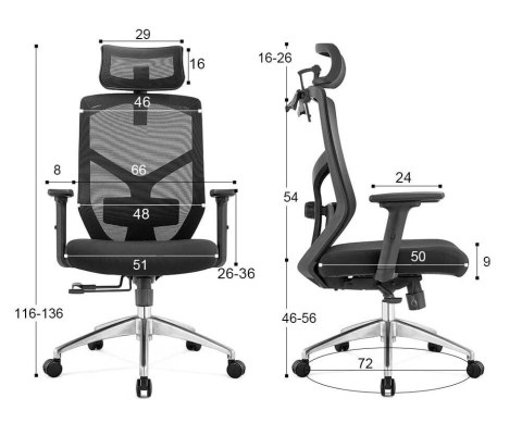 Fotel biurowy ergonomiczny Rosa czerwony ANGEL Fotel biurowy ergonomiczny Rosa czerwony ANGEL