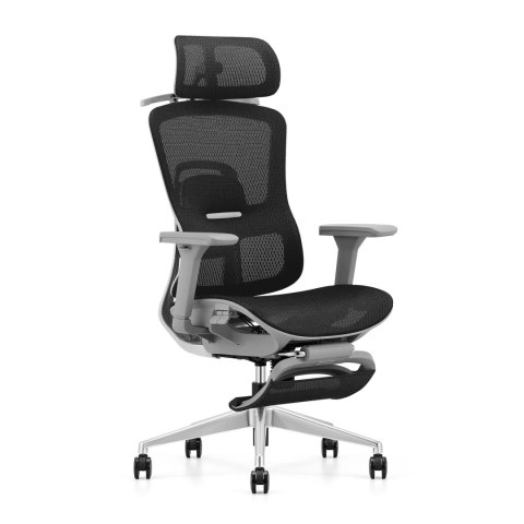 Fotel ergonomiczny ANGEL biurowy obrotowy Homer Czarno-Szary Fotel ergonomiczny ANGEL biurowy obrotowy Homer Czarno-Szary