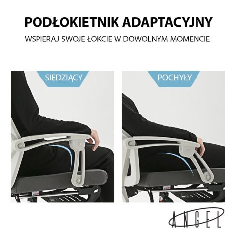 Fotel ergonomiczny ANGEL biurowy obrotowy Spino czarny Fotel ergonomiczny ANGEL biurowy obrotowy Spino czarny