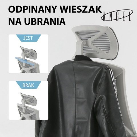 Fotel ergonomiczny ANGEL biurowy obrotowy Spino czarny Fotel ergonomiczny ANGEL biurowy obrotowy Spino czarny