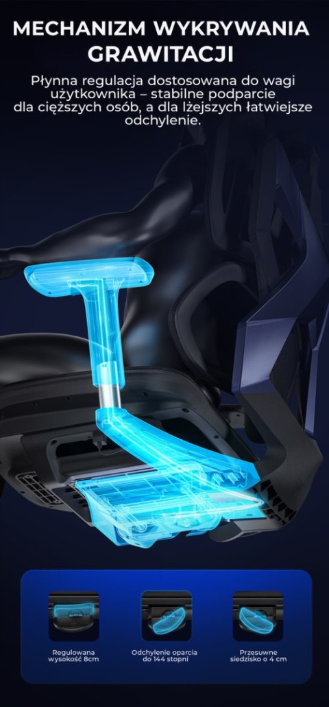 Fotel ergonomiczny gamingowy Angel Furia PRO Fotel ergonomiczny gamingowy Angel Furia PRO