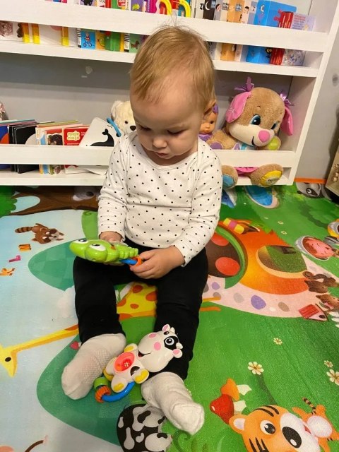 Grzechotka sensoryczna słonik melodyjki światła 61 Grzechotka sensoryczna słonik melodyjki światła 61
