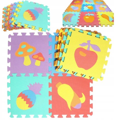 Puzzle piankowe mata 10szt owoce warzywa CB-111 Puzzle piankowe mata 10szt owoce warzywa CB-111
