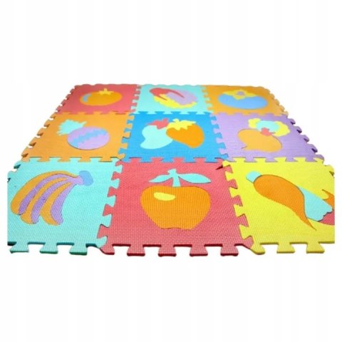 Puzzle piankowe mata 10szt owoce warzywa CB-111 Puzzle piankowe mata 10szt owoce warzywa CB-111